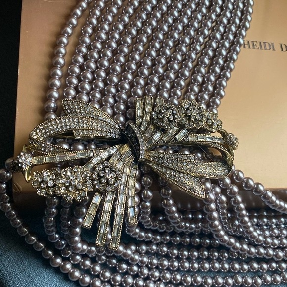 NWT! HEIDI DAUS® “Best in Bows" Beaded Crystal Multi-Strand Bow Necklace - Picture 5 of 17